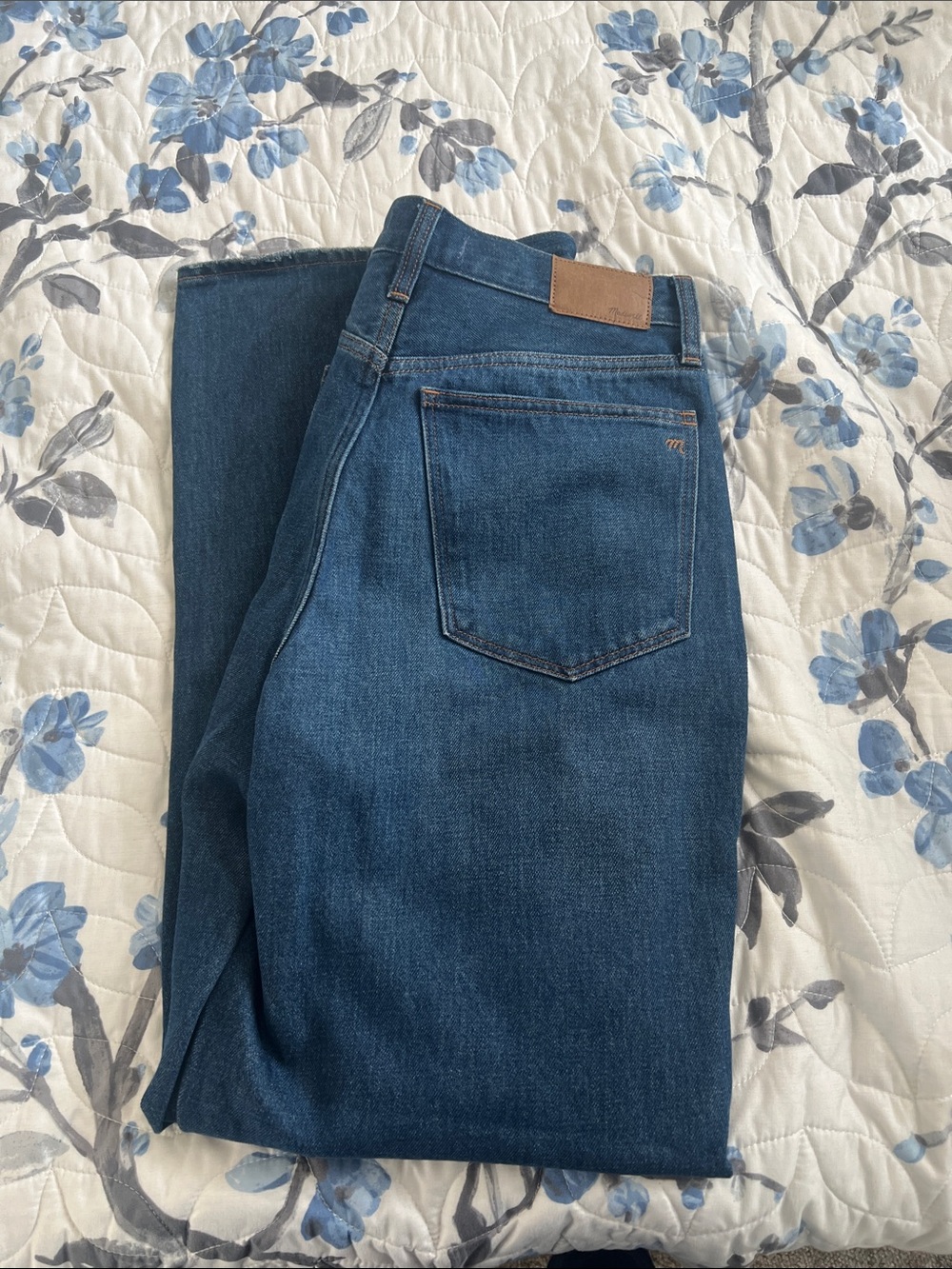 Women’s Madewelll Blue Denim Jeans - Baggy Straight Jeanz Size 28